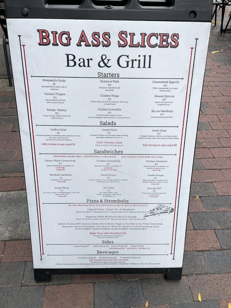 Big Ass Slices Bar & Grill Menu image 3