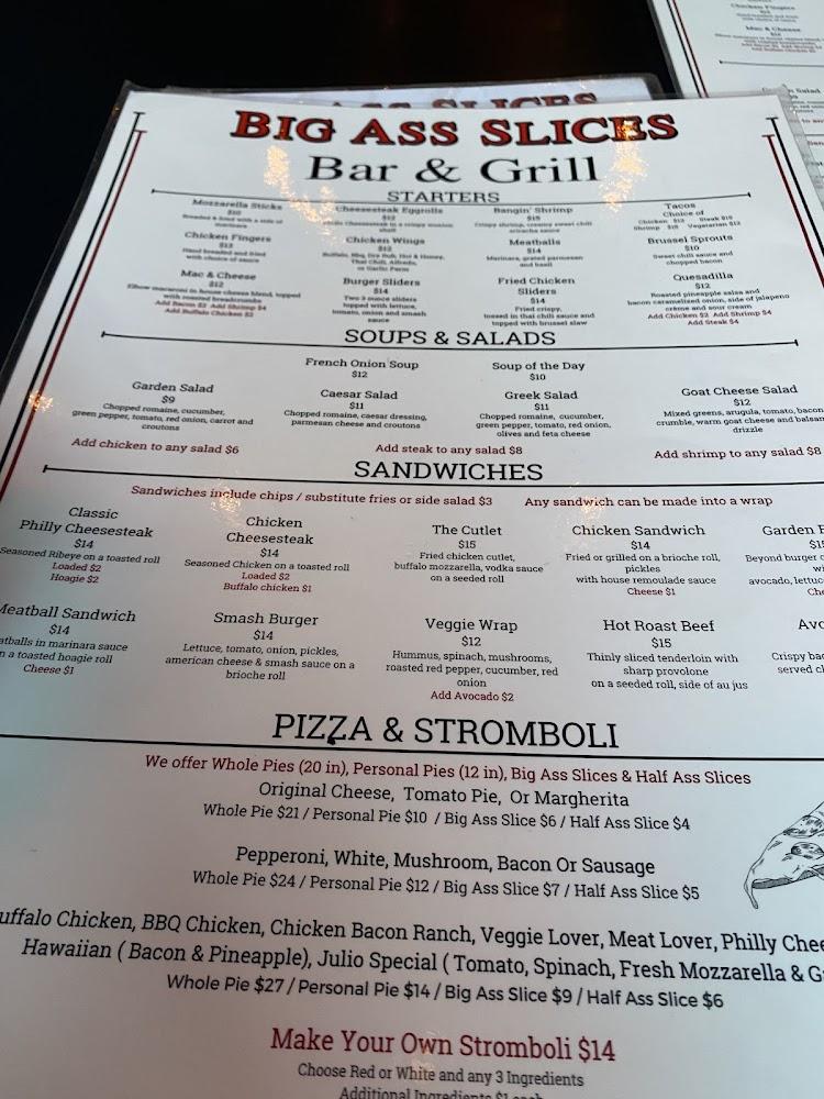 Big Ass Slices Bar & Grill Menu image 4